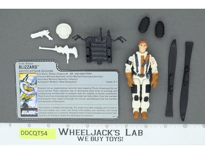 Blizzard V1 100% Complete G.I. Joe 1988 Hasbro Vintage Action Figure