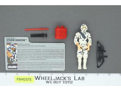 Storm Shadow V2 100% Complete G.I. Joe 1988 Hasbro Vintage Action Figure