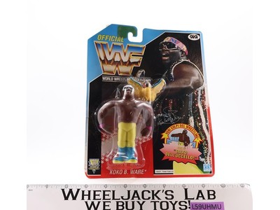 Koko B. Ware FRENCH WWF Wrestling 1991 Hasbro Action Figure NEW MOSC SEALED