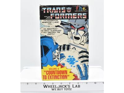 Vol II Countdown to Extinction VHS G1 Transformers f.h.e. 1985