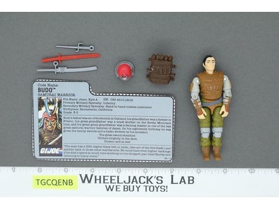 Budo V1 100% Complete G.I. Joe 1988 Hasbro Vintage Action Figure