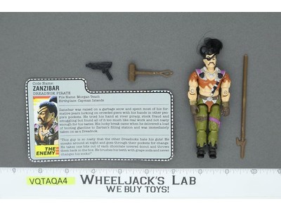 Zanzibar V1 100% Complete G.I. Joe 1987 Hasbro Vintage Action Figure