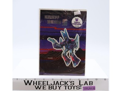 Cyclonus Happy Birthday Card Transformers Hasbro 1986 Vintage SEALED NEW