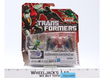 Starscream & Waspinator Transformers Thrilling 30th 2014 Hasbro NEW SEALED