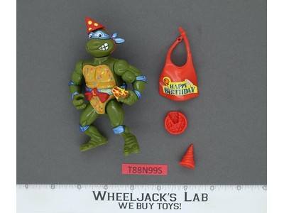 Classic Party Reptile Leo Bodacious Birthday TMNT 100% Complete 1992 Playmates
