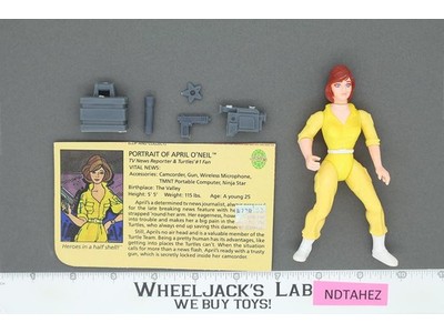 April O'Neil NO STRIPE 100% Complete Teenage Mutant Ninja Turtles TMNT 1988