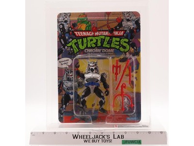 Chrome Dome CAS GRADED 85 85/85/85 TMNT 45-Back 1991 Playmates NEW SEALED