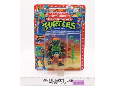 Navy Seal Mike Mutant Military 2 TMNT 1992 Playmates Action Figure NEW SEALED