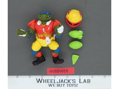 T.D. Tossin' Leo 100% Complete Teenage Mutant Ninja Turtle 1991 Playmates Action