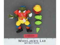 T.D. Tossin' Leo 100% Complete Teenage Mutant Ninja Turtle 1991 Playmates Action