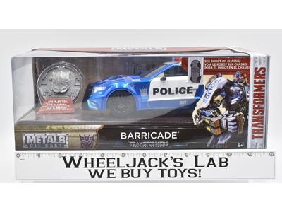 Barricade Die Cast Metals NEW MISB 2017 TLK The Last Knight Transformers Jada