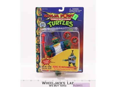 Kung Fu Michelangelo TMNT Ninja Power 1996 Playmates Action Figure NEW SEALED