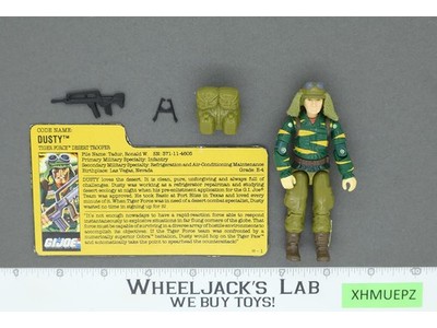 Dusty V2 Tiger Force 100% Complete G.I. Joe 1988 Hasbro Vintage Action Figure
