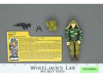 Dusty V2 Tiger Force 100% Complete G.I. Joe 1988 Hasbro Vintage Action Figure