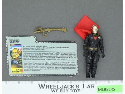 Destro V2 100% Complete G.I. Joe 1988 Hasbro Vintage Action Figure