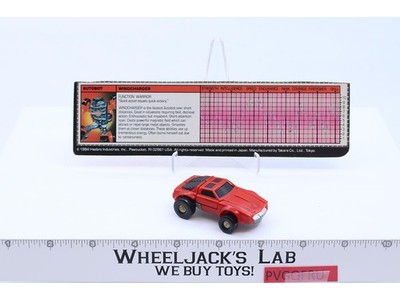 Windcharger RED Minibot 100% Complete Vintage 1984 G1 Transformers Action Figure