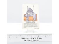 Iron-On Ultra Magnus Premium 1986 Ziploc G1 Transformers Vintage The Movie