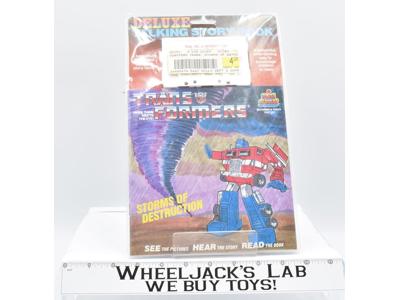 Storms of Destuction Deluxe Talking Storybook Cassette Book G1 Transformers