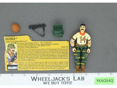 Bazooka V2 Tiger Force 100% Complete G.I. Joe 1988 Hasbro Vintage Action Figure