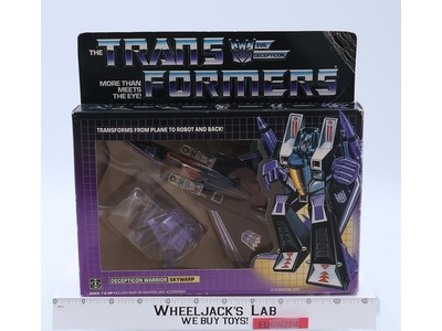 Skywarp 100% Complete W/BOX & INSERT 1984 Vintage G1 Transformers Action Figure