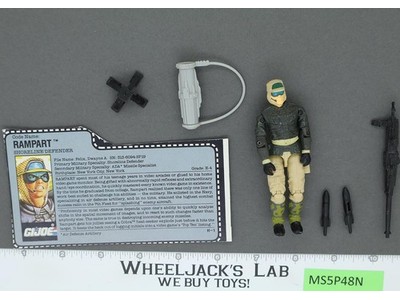 Rampart V1 100% Complete G.I. Joe 1990 Hasbro Vintage Action Figure