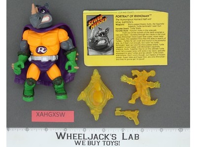 Rhinoman Sewer Heroes 100% Complete Teenage Mutant Ninja Turtles TMNT 1993