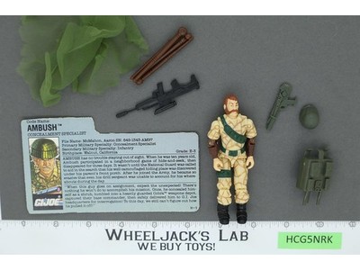 Ambush V1 100% Complete 1990 G.I. Joe Hasbro Vintage Action Figure