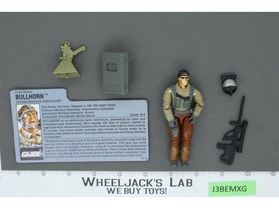 Bullhorn V1 100% Complete G.I. Joe 1990 Hasbro Vintage Action Figure