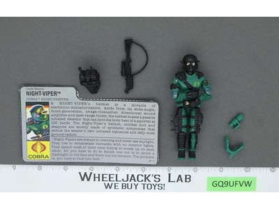 Night-Viper V1 100% Complete 1989 G.I. Joe Hasbro Vintage Action Figure