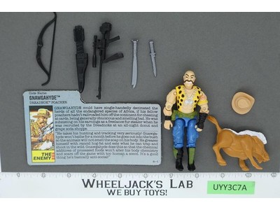 Gnawgahyde V1 100% Complete G.I. Joe 1989 Hasbro Vintage Action Figure
