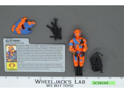 Alley Viper V1 100% Complete G.I. Joe 1989 Hasbro Vintage Action Figure