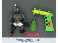 Power Punchin' Rocksteady Complete Smash 'Em Bash 'Em TMNT Turtles 1992 Playmate