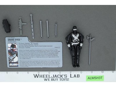 Snake Eyes V3 100% Complete G.I. Joe 1988 Hasbro Vintage Action Figure