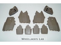 Omega Supreme Track Pieces A-H + Feet 1985 G1 Transformers Vintage Hasbro