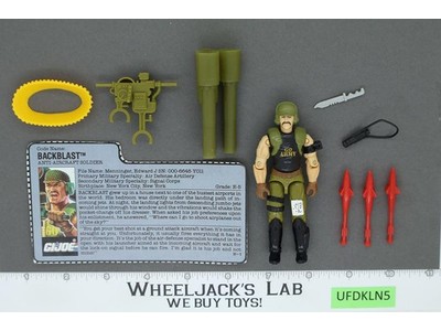 Backblast V1 100% Complete 1989 G.I. Joe Hasbro Vintage Action Figure