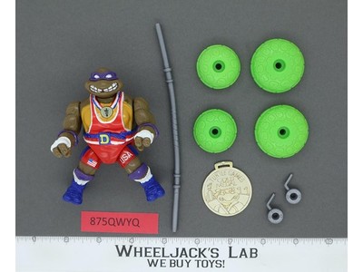 Powerliftin' Don 100% Complete Turtle Games TMNT Turtles 1992 Playmates Vintage