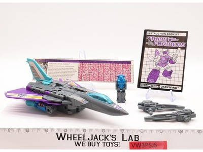Darkwing 100% Complete Vintage 1988 G1 Transformers Hasbro Action Figure