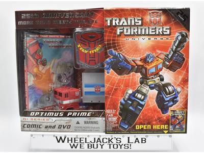 Optimus Prime Comic DVD 25th Anniversary Universe Deluxe NEW MIB 2008 Hasbro