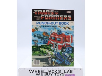 Transformers Punch-Out Book W/Optimus Prime Cover Marvel Books Marvel Books NEW