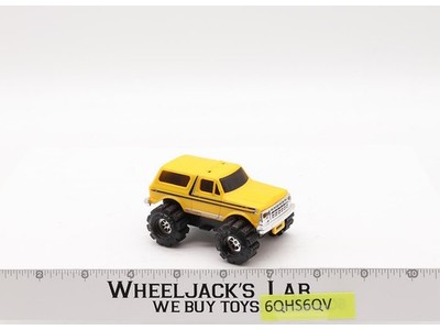 Ford Bronco 4x4 YELLOW Truck Stomper Schaper 1980's Vtg Light & Motor WORKS