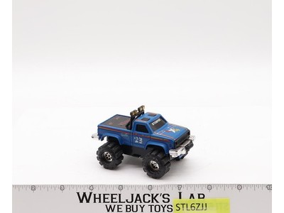 #23 Ford Ranger Truck 4x4 Blue Schaper STOMPER 1980's Vtg Light & Motor WORKS