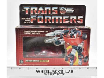Sideswipe NICE FIGURE MIB 100% Complete 1984 Vintage Hasbro G1 Transformers