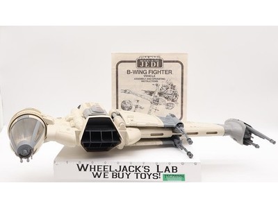 B-Wing Fighter 100% Complete Star Wars ROTJ 1984 Kenner Action Figure Vehicle