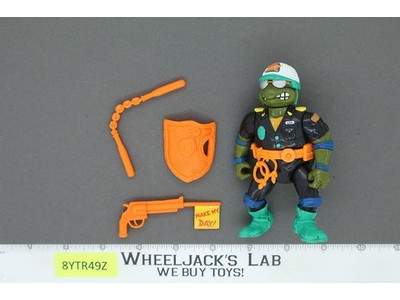 Make My Day Leo 100% Complete Teenage Mutant Ninja Turtle 1991 Playmates Vintage