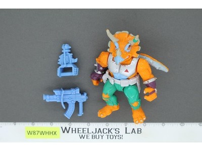 Triceraton 100% Complete Teenage Mutant Ninja Turtle TMNT Playmates 1990 Vintage