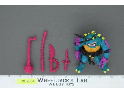 Slash 100% Complete Teenage Mutant Ninja Turtle TMNT 1990 Playmates Vintage