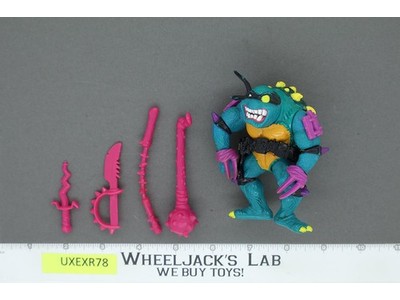 Slash 100% Complete Teenage Mutant Ninja Turtle TMNT 1990 Playmates Vintage