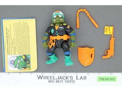 Make My Day Leo 100% Complete Teenage Mutant Ninja Turtle 1991 Vintage Playmates