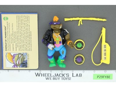 Punker Don 100% Complete Teenage Mutant Ninja Turtles TMNT Playmates 1991