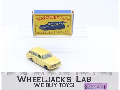 Vauxhall Victor Estate Car 38 Yellow Original Box Lesney Matchbox 1960's England
